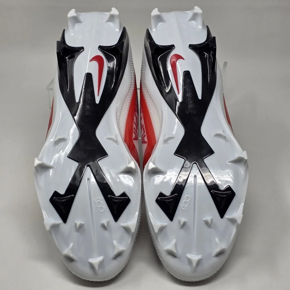 Nike Alpha Menace 4 Elite Football Cleats White Black FZ7701-100 Men Size 11 New